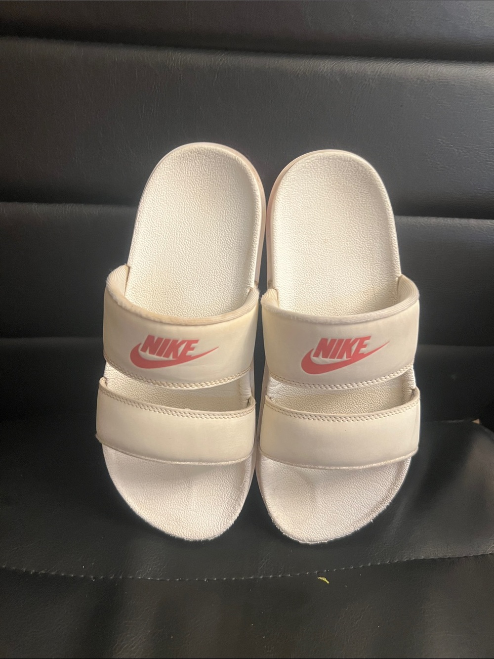 Nike Kids Pink Double-Strap Slide Sandals